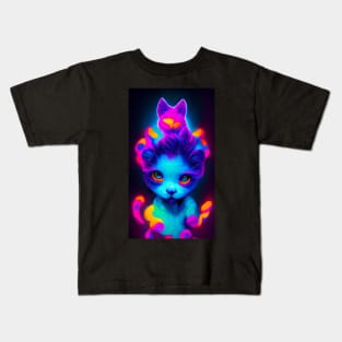 Another Psychedelic Kitten Kids T-Shirt